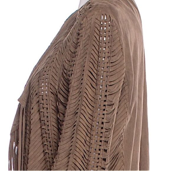 Ralph Lauren ~ Collection Made In Italy Helene Fringed Goat Suede Jacket - Picture 10 of 16